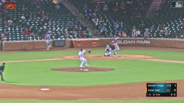 Tate Southisene triples (1) on a sharp line drive to center fielder Jake Cook. Caleb Bonemer scores.