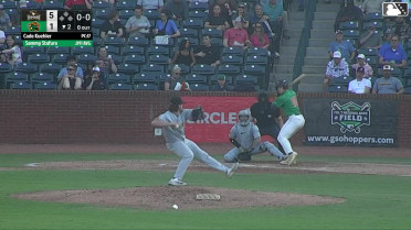 Sammy Stafura homers (1) on a fly ball to left field.