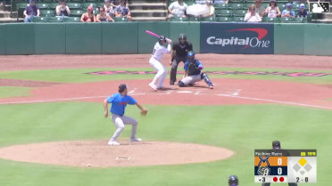 Ethan Salas singles on a ground ball to left fielder Cameron Leary. Albert Fabian scores.
