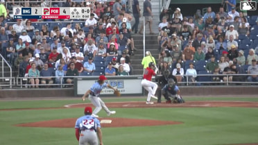Tyler McDonough homers (8) on a fly ball to right center field.