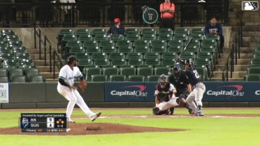 Richie Martin Jr. singles on a sharp line drive to center fielder Kellen Strahm. Michael Helman scores. Jonah Bride to 2nd.