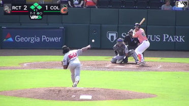Will Verdung doubles (5) on a fly ball to center fielder David Calabrese. Jordan Groshans scores. Carson Taylor scores. Adam Zebrowski out at home on the throw, center fielder David Calabrese to shortstop Mac McCroskey to catcher J.J. D'Orazio. Will Verdung to 3rd.
