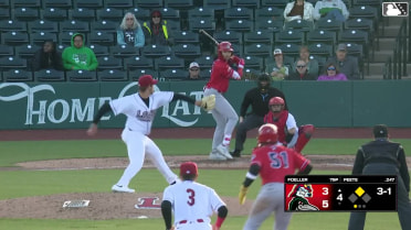 Tai Peete singles on a line drive to right fielder Mike Sirota. Anyelo Encarnación scores.