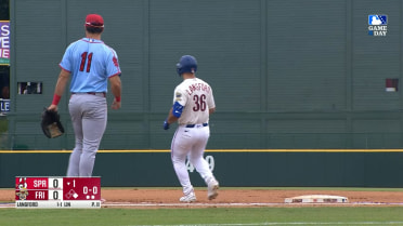 Wyatt Langford's hit and stolen base in rehab game