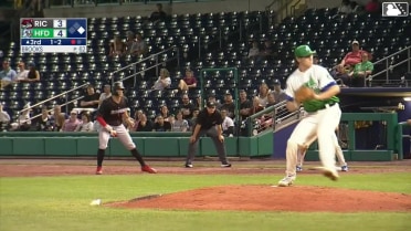 Sabin Ceballos homers (1) on a line drive to left field. Charlie Szykowny scores.