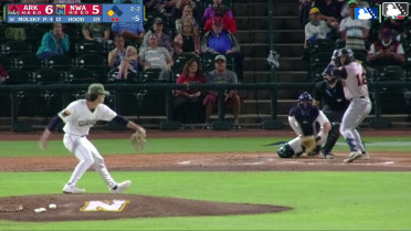 Josh Hood homers (4) on a line drive to left field. Nick Raposo scores.