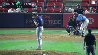 Juan Castillo out on a sacrifice fly to right fielder Wallace Clark. Robert Calaz scores. Lorenzo Carrier to 3rd.