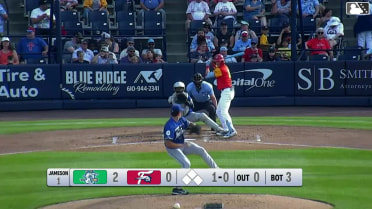 Bryson Ware homers (12) on a fly ball to left center field.