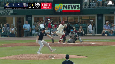 Robert Moore homers (12) on a fly ball to right field. Paul McIntosh scores.