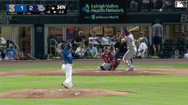 Mark Vientos called out on strikes and Émilien Pitre caught stealing 2nd, catcher Rafael Marchán to second baseman Christian Cairo to catcher Rafael Marchán.
