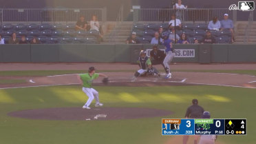 Homer Bush Jr. singles on a ground ball to center fielder DaShawn Keirsey Jr. Tony Santa Maria scores. Justyn-Henry Malloy to 2nd.