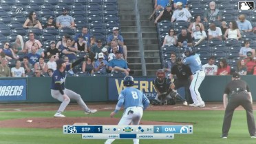 Jorge Alfaro reaches on a throwing error by shortstop Tristan Gray. Drew Waters scores. Jacob Berry to 3rd. Jorge Alfaro to 2nd. Jorge Alfaro advances to 2nd, on a throwing error by shortstop Tristan Gray.