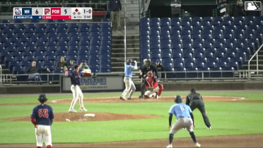 Eddie Micheletti Jr. singles on a line drive to center fielder Will Turner. Jay Harry scores.