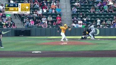 Axel Sanchez homers (2) on a fly ball to left field. Carlos Jimenez scores.