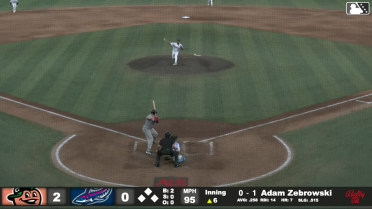 Adam Zebrowski homers (8) on a fly ball to left center field.