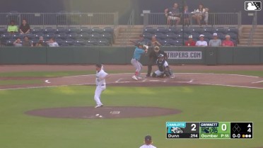 Oliver Dunn homers (9) on a fly ball to left field.