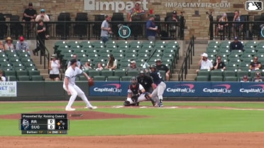 Richie Martin Jr. singles on a line drive to center fielder Kellen Strahm. Jonah Bride scores.