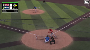 Jake Casey doubles (4) on a fly ball to center fielder Anthony Donofrio. Ty Southisene scores.