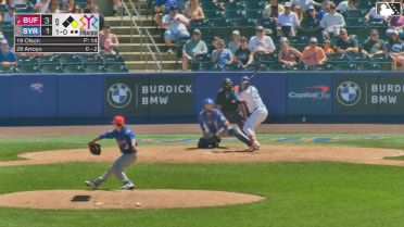 Christian Arroyo homers (7) on a fly ball to right center field. Christopher Morel scores.