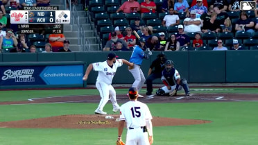 Luke Mann homers (6) on a fly ball to center field. Devin Taylor scores.