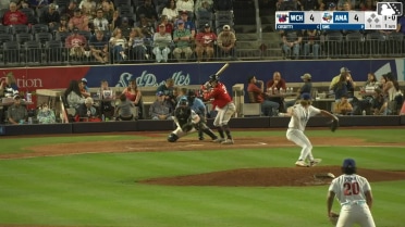 Andrew Cossetti homers (1) on a fly ball to right center field.