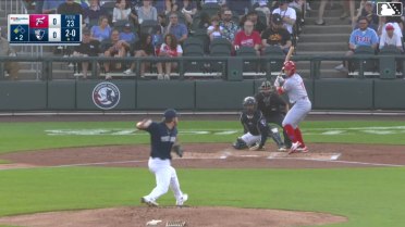 Luke Ritter out on a sacrifice fly to left fielder Jackson Castillo. Alex Binelas scores.