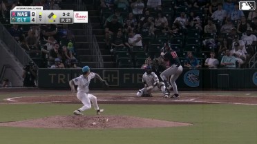 Luke Adams homers (11) on a fly ball to left center field. Tyler Black scores.