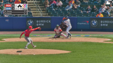 Cristian Pache homers (4) on a fly ball to right center field.