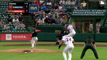 Riley Adams homers (3) on a fly ball to left field. Andrew Pinckney scores.