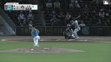 José Azocar triples (1) on a ground ball to right fielder Rikuu Nishida.