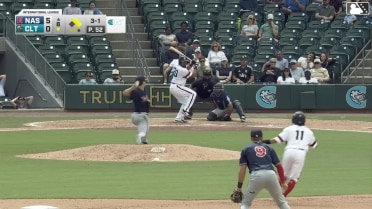 LaMonte Wade Jr. singles on a soft line drive to right fielder Jordyn Adams. Rikuu Nishida scores. Jacob Gonzalez to 2nd.