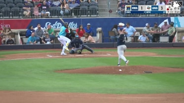 Angel Ortiz singles on a sharp line drive to center fielder Carson Roccaforte. Gavin Logan scores.