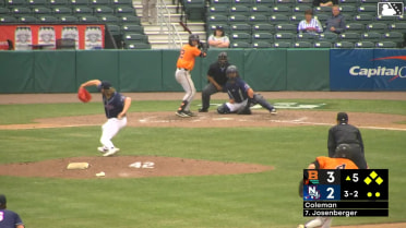 Tavian Josenberger walks. Anderson De Los Santos scores. Brandon Butterworth to 3rd. Adam Retzbach to 2nd.