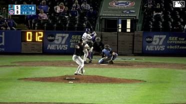 Owen Ayers homers (4) on a fly ball to left field.