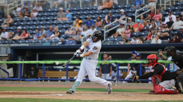 Burke Returns to Lineup with Career Day in Shuckers Series Finale Win
