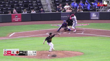 Pablo Aliendo homers (2) on a fly ball to left center field.