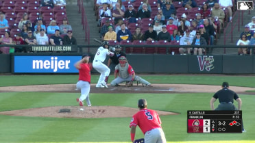 Luis Castillo grounds out, second baseman Tre Richardson III to first baseman Cade McGee. Eric Bitonti scores. Daniel Dickinson to 3rd.