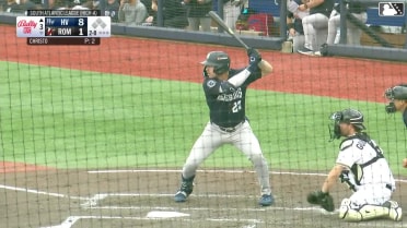 Josh Moylan homers (12) on a fly ball to right center field.