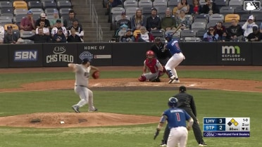 Kaelen Culpepper doubles (3) on a ground ball to right fielder Bryan De La Cruz, deflected by second baseman Sergio Alcántara. Tanner Schobel scores. Walker Jenkins scores.