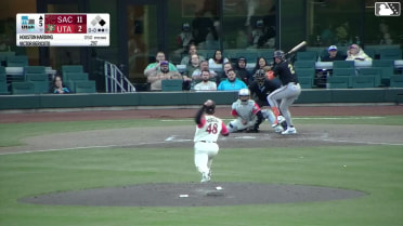 Victor Bericoto homers (3) on a fly ball to right center field. Bryce Eldridge scores.