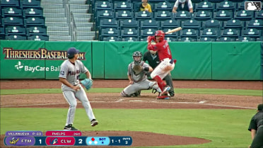 Robert Phelps homers (5) on a fly ball to left field. Victor Cardoza scores.