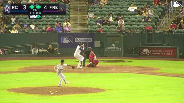 Cam Hassert singles on a line drive to center fielder Kevyn Castillo. Landyn Vidourek scores. Kyle Fossum to 3rd.
