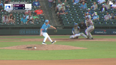 Caleb Cali homers (11) on a fly ball to left center field.