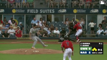 Jeferson Quero doubles (9) on a sharp line drive to left fielder José Azócar. Luis Lara scores. Jett Williams scores. Luis Matos to 3rd.