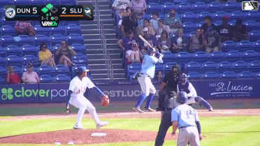 Peyton Williams doubles (1) on a ground ball to right fielder Simon Juan. Blaine Bullard scores. Eric Snow scores.