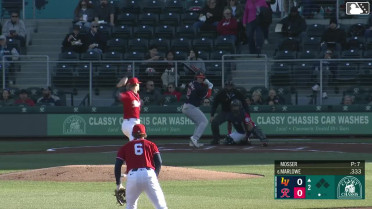 Cade Marlowe homers (2) on a fly ball to right field.