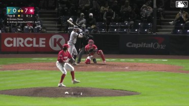 Anthony Donofrio singles on a ground ball to right fielder Alexis Hernandez. Luis Suisbel scores. Carlos Jimenez to 2nd.
