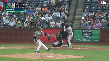 Enddy Azocar homers (5) on a fly ball to left field.