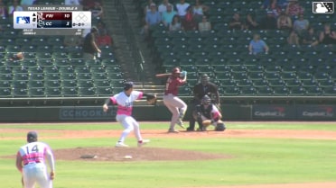 Keith Jones II homers (10) on a fly ball to left center field.
