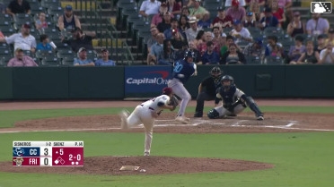 Cameron Sisneros singles on a sharp ground ball to left fielder Keith Jones II. Trevor Austin scores.
